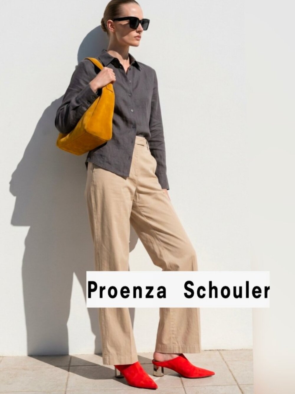Proenza Schouler Italy Suede Pointy Mules Heeled Shoes 8